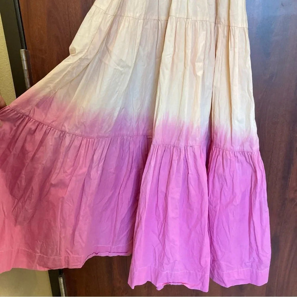 S/W/F Sunset Tiered Ombre 100% Cotton Maxi Dress Size Small Revolve - Picture 6 of 11